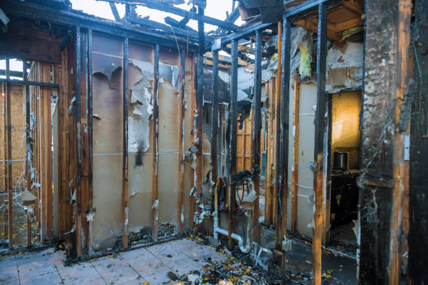 Professional Fire Board Up technician working in Dayton, OH